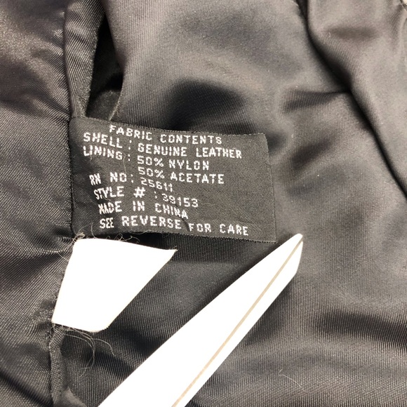 Jones New York Black Leather Jacket - Picture 11 of 16
